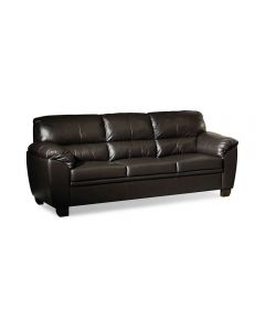 Sofá 3 Lugares Bayron Couro Marrom